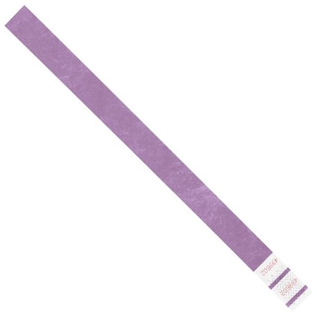 Bsc Preferred 3/4 x 10'' Purple Tyvek Wristbands, 500PK BUY00038637